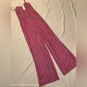 Copper Key Vibrant Striped Jumpsuit
